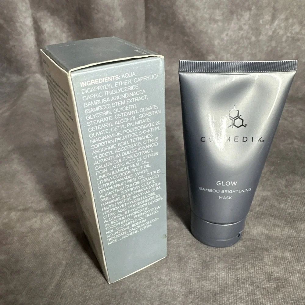 Cosmedix GLOW Bamboo Brightening Mask‎ 2.6 oz/74g Sealed In Box B7